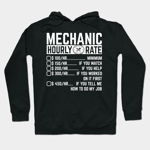 Funny Mechanic Design Perfect For all Mechanics Hoodie by TO Store